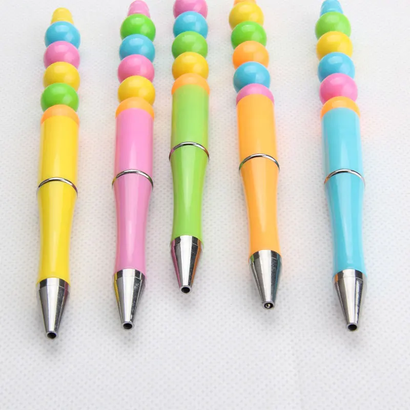 Plastic Beadable Pen Bead Pens Ballpoint Pen Ball Pen For Kids Students  Presents Office School Supplies, 20Pcs - AliExpress