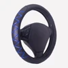 Negro con rejilla de diamantes azules