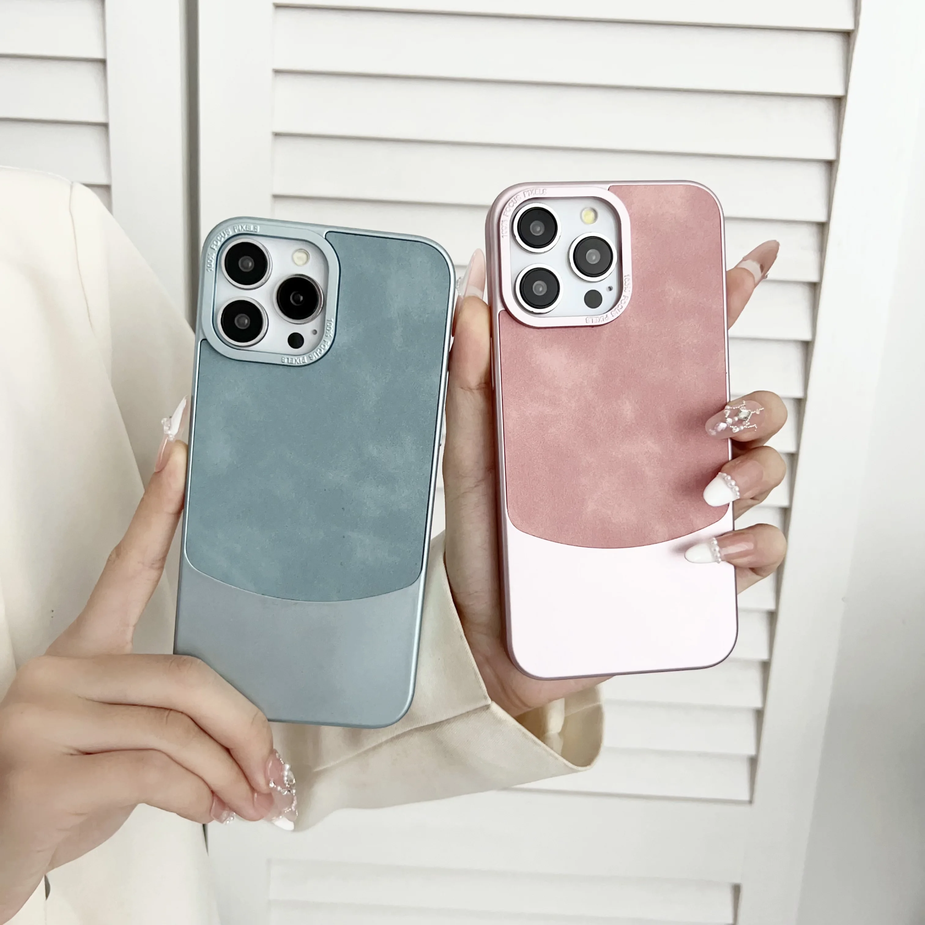 Maxun Wholesale Innovative Design Splicing Phone Case for iphone 15promax
