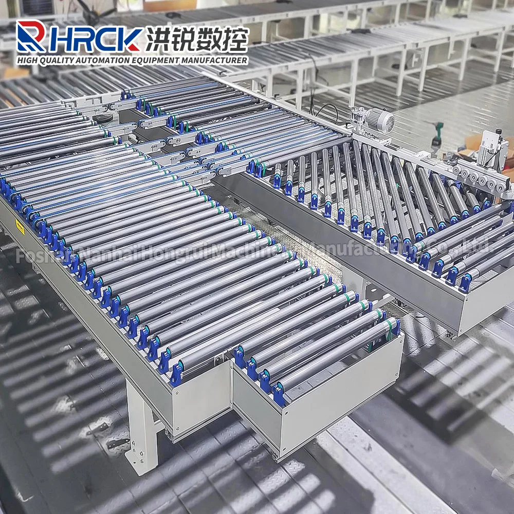 Large Automatic Drum Conveyor Line For Wood Handling Machines Edge Banding Machine Conveyor