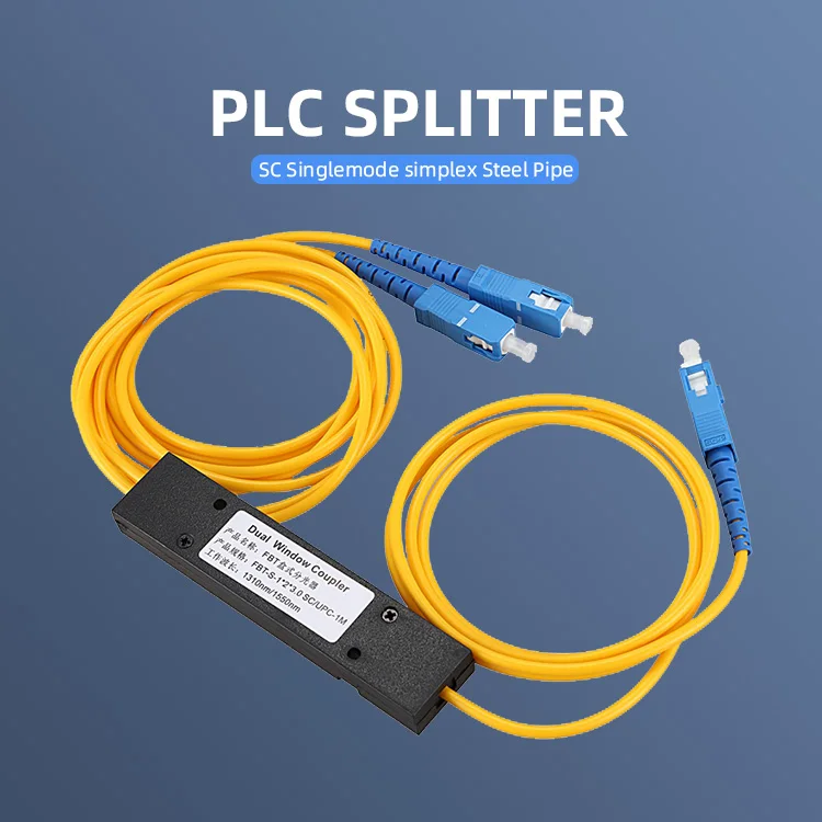 High Quality 1x2 Fbt Splitter Coupler 2 Way Plc Splitters 1*2 Fiber