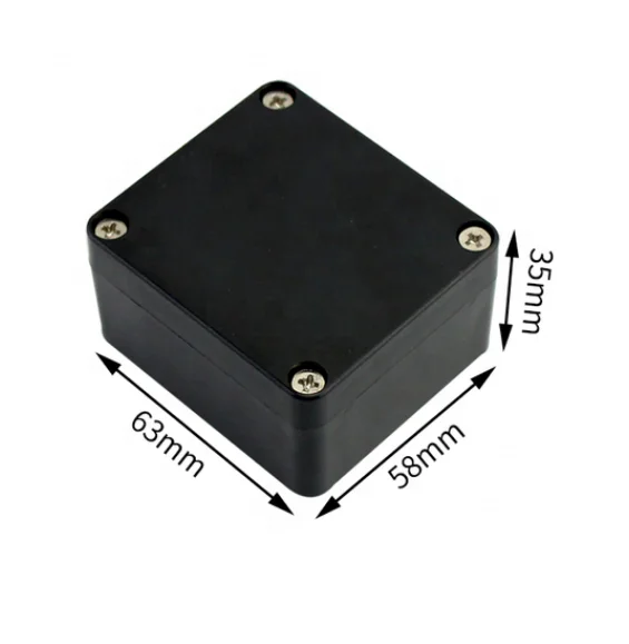 Outdoor Waterproof Electrical Enclosure Instrument Case Housing Black Project Plastic Connection Electronic Junction Box