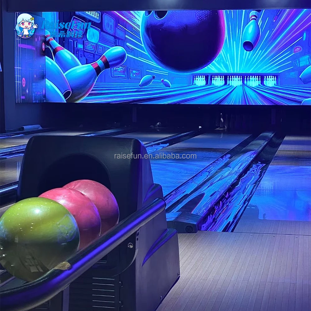 RaiseFun Professional Reactive Bowling Alley Equipment New Technology PinsetterAffordable Price for Sport Entertainment Center