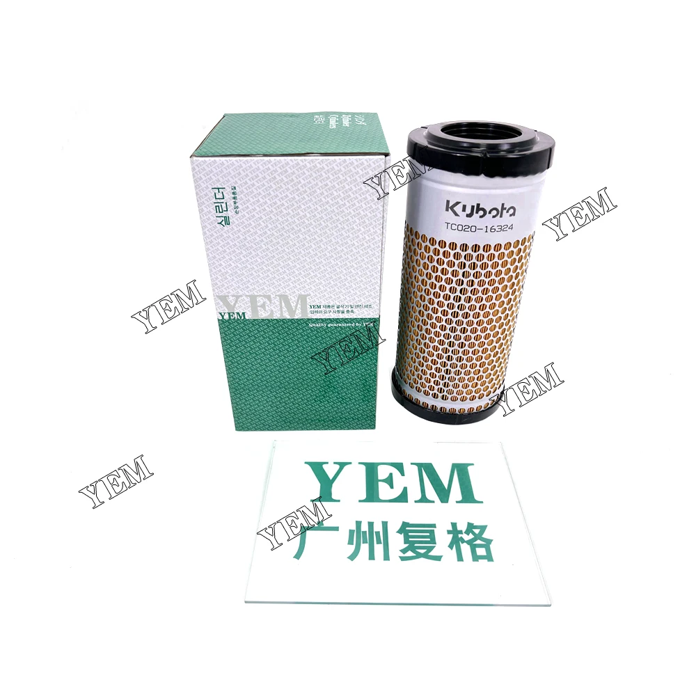 For Kubota D1105 TC020-16324 Air Filter Engine Parts F3060 F3680 KX030-4 KX033-4