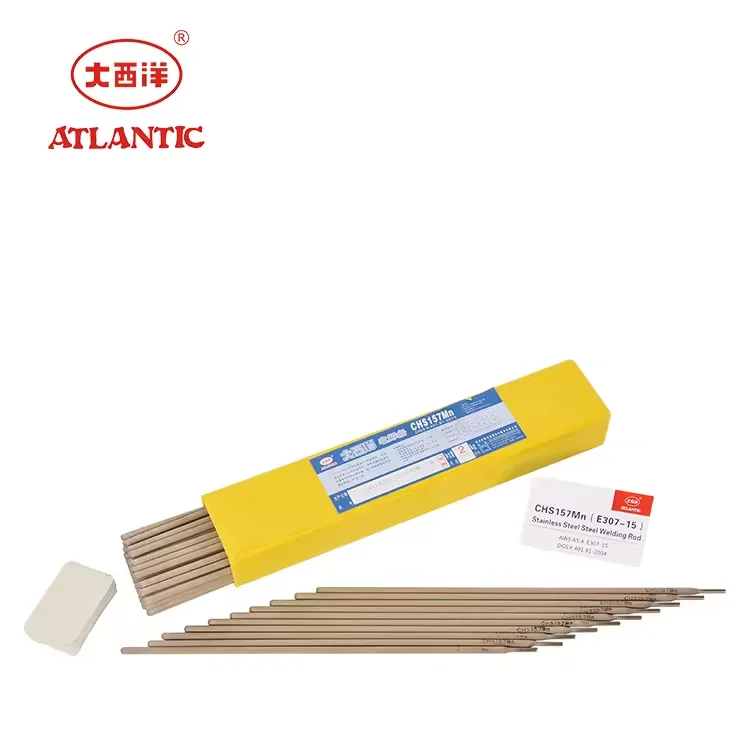 ATLANTIC 2024 Factory Price Ordinary Welding Flexible Solid Plastic Electrode CHS157Mn E307-15 Cast Iron Welding Rod