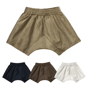 Breathable Stretchy Soft Children's Pants Elastic Waist Solid Color Children Shorts for Girls