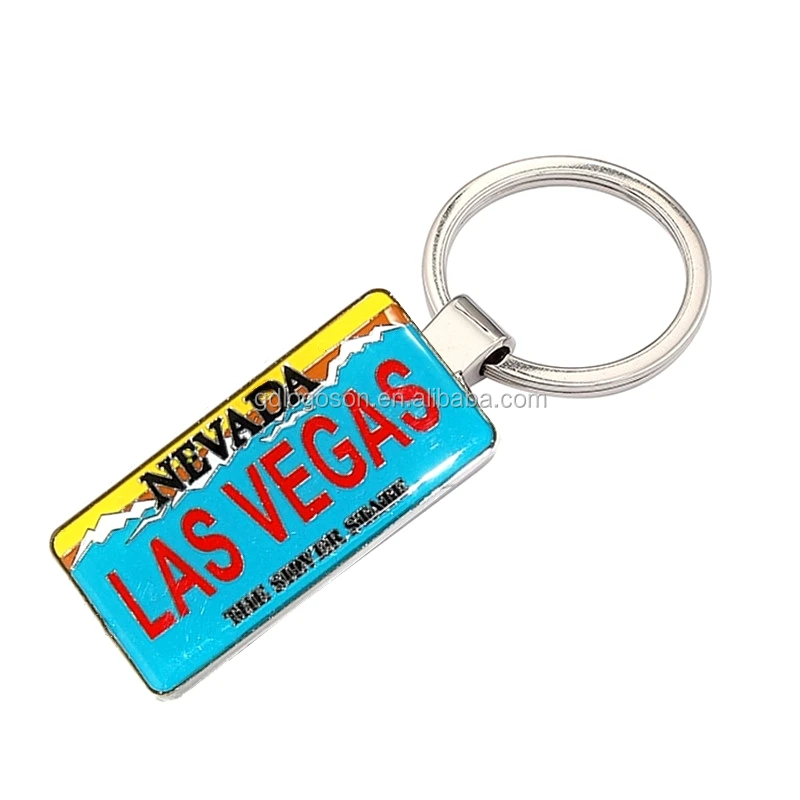 Las Vegas Souvenir Key Chain - Nevada License Plate