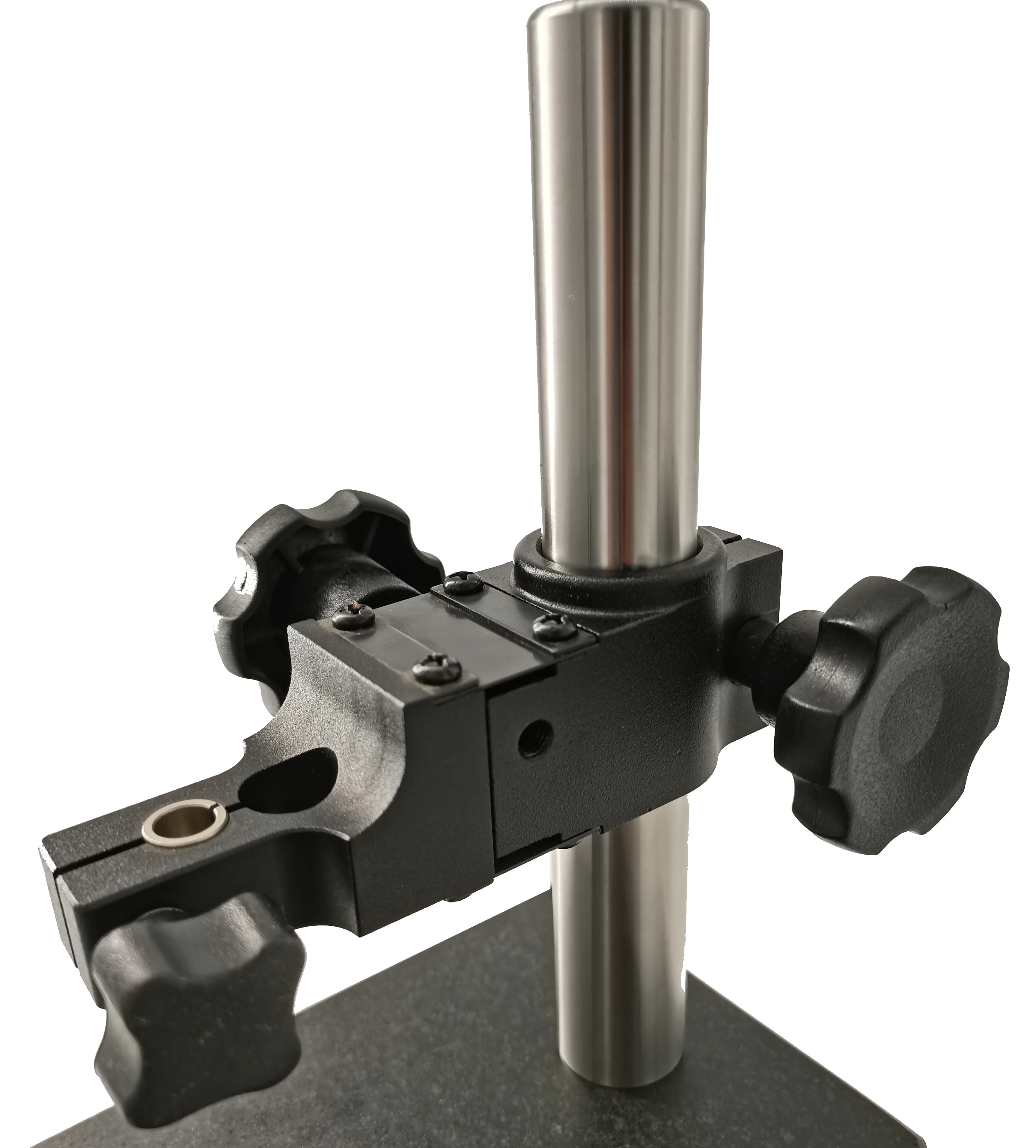 Soporte De Medición De Granito Grado 00 - Base 150x100x50mm Con Varilla De 250mm Para Relojes Comparadores