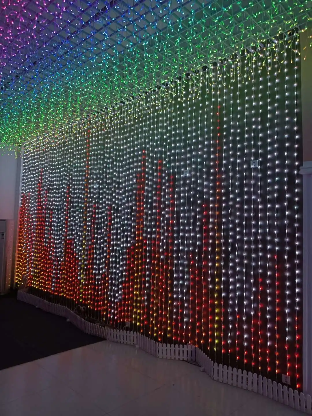DIY DMX 512 Animated RGB Programable Curtain Light Led Smart Christmas Lights