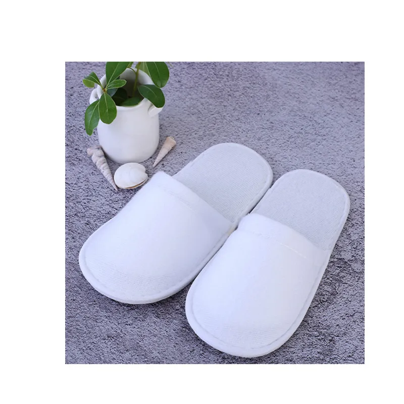 childrens white spa slippers