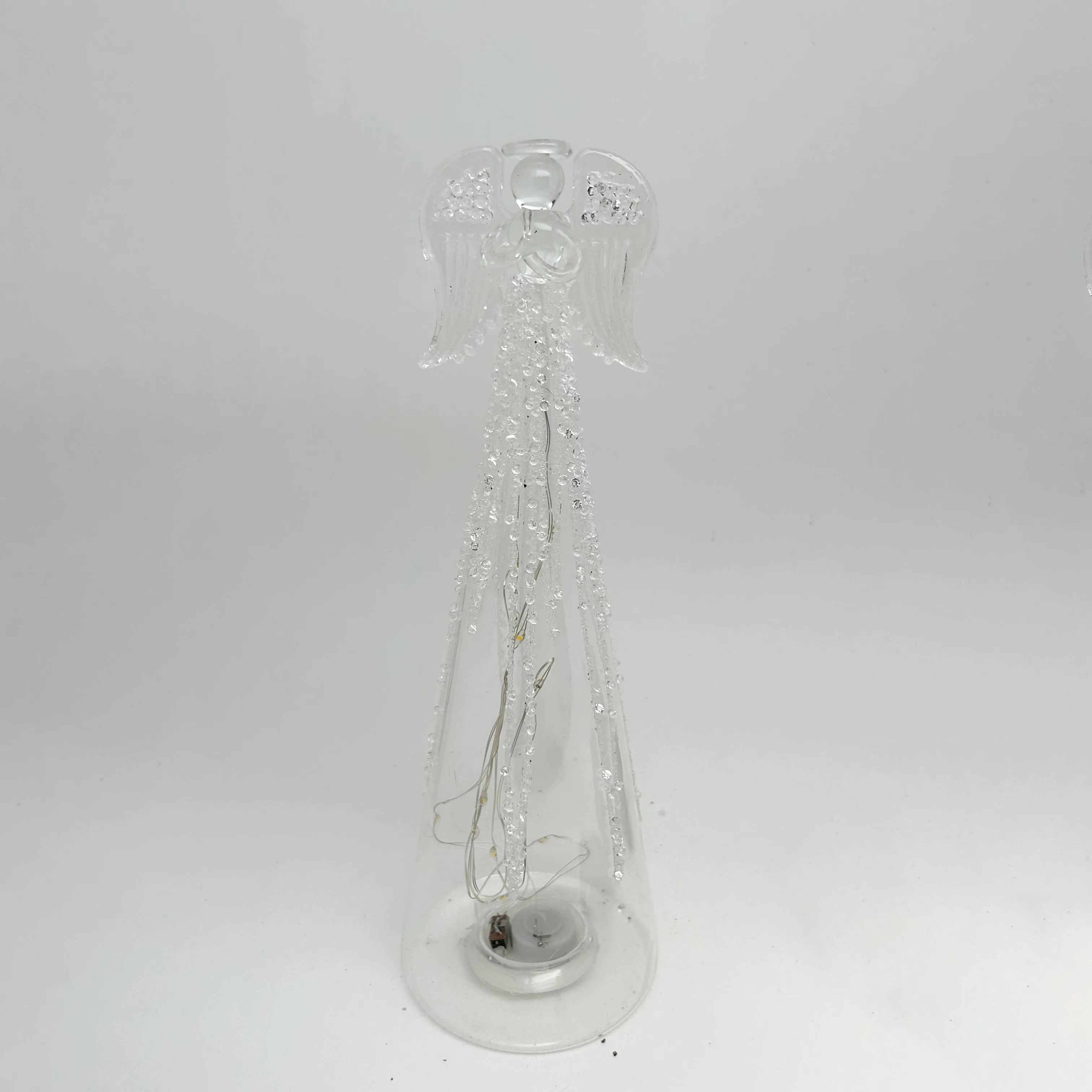 Customized Creative Glass Angel Directly Wholesale Christmas Glass