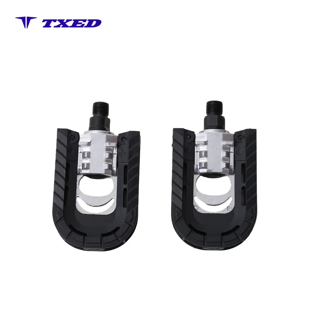 Folding Plastic Pedal 9/16" Axle with Ball Bearing & BS Reflector for Electric City Bike