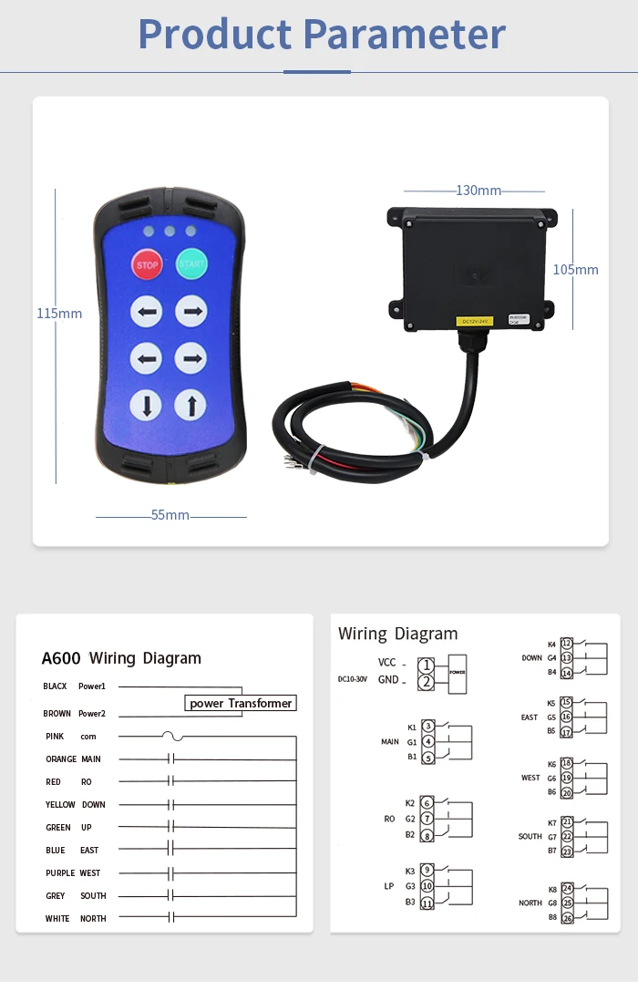 A600 Hydraulic Truck Ramp Remote Control 6 Buttons a600-hydraulic-truck-ramp-remote-control-6-buttons