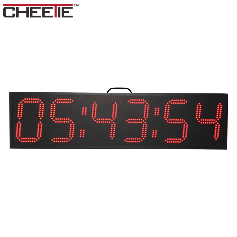 CHEETIE CP30 9" Outdoor Large LED Interval Timer Race Clock Marathon Sports Events LED Countdown/up Clock