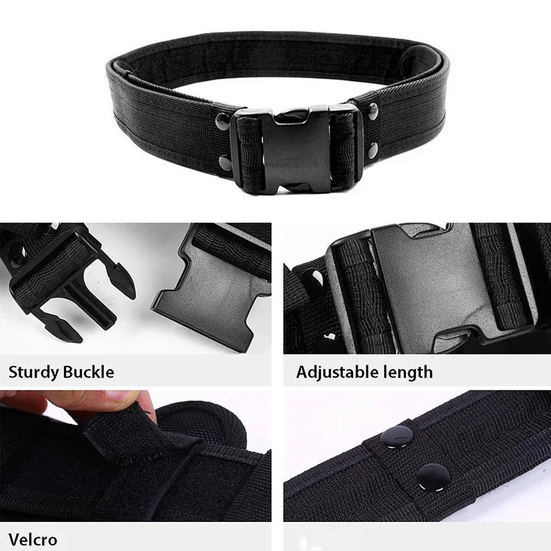 Wholesale Multifunctional Wear-resistant Tactical Security Duty Belts Holster Flashlight Pouch Sets Utility Kit Belt Duty Belt