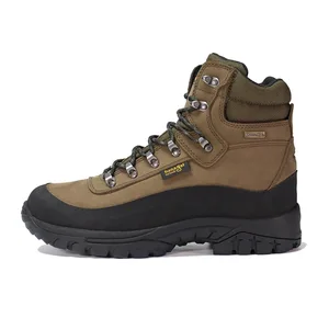 Factory OBM ODM Custom Wholesale Nubuck Leather  Waterproof Hiking Boots for Men