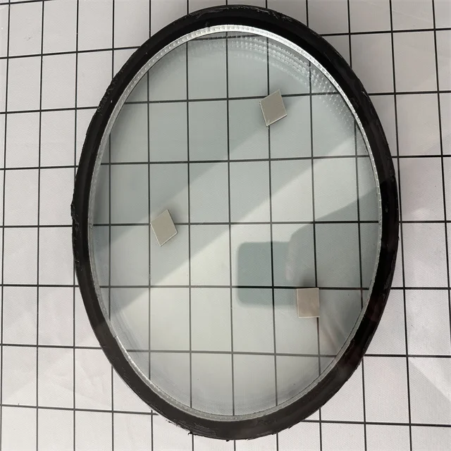 Processing and Customizing Small Radius Circular Low-e Insulating Glass Observation Window Heat Reflective Coated Glass