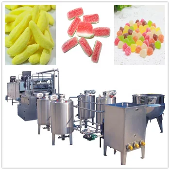 Fully-automatic gummy candy production line lollipop making machine