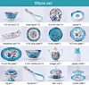 blue-68pcs set