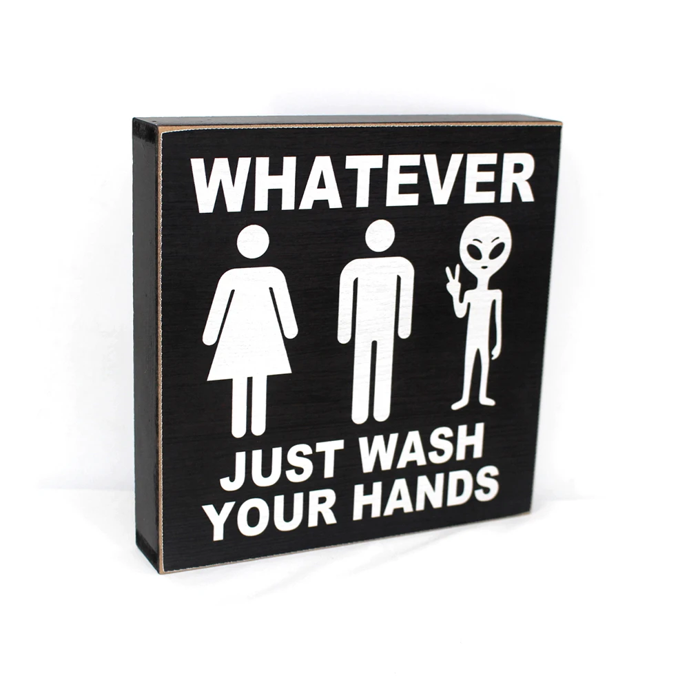 Wooden Letter Box Signs For Desk Decor In The Office Durable Mdf Black