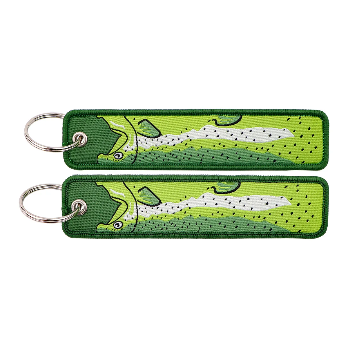 新款万圣节钥匙圈批发定制吓人鬼脸钥匙标签刺绣钥匙圈飞行标志编织钥匙圈动漫, image size:1200x1200