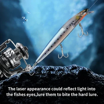 14.5cm/16cm Stainless Steel Lure Bait Crazy Scales Shiny Scales Short Tongue Board Floating Minnow Long Throw Universal Bigmouth – Minnow – view 5
