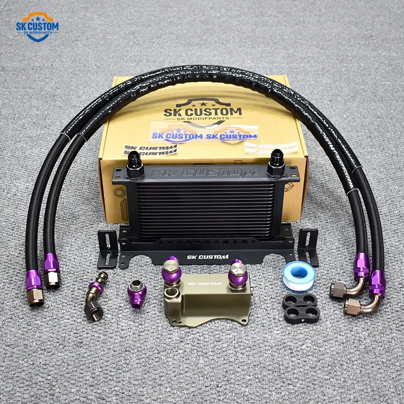 SK Custom For Benz M276 Engine Oil Coolant Kit Cooling Radiator Kit 19 Rows Radiator