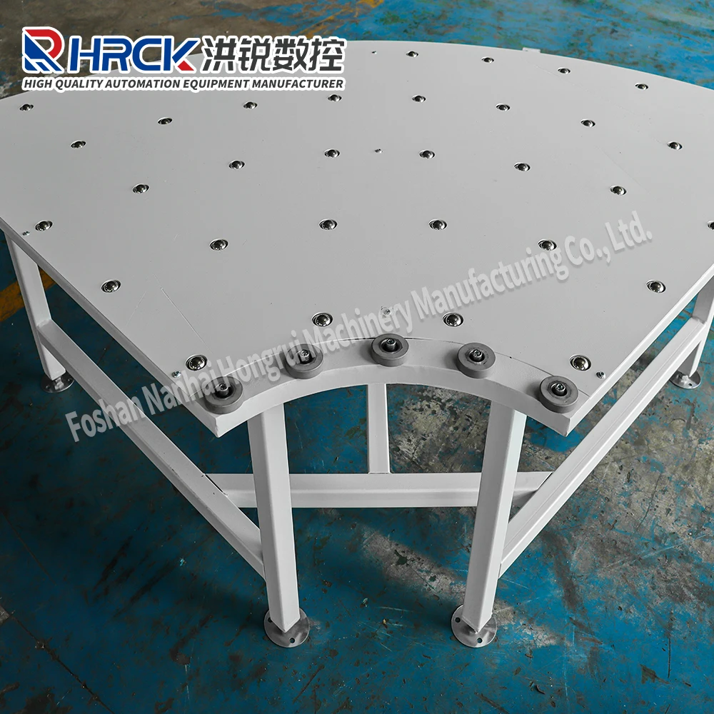 Hongrui 90 degree curved pneumatic ox eye platform suitable for wood transportation plate transportation