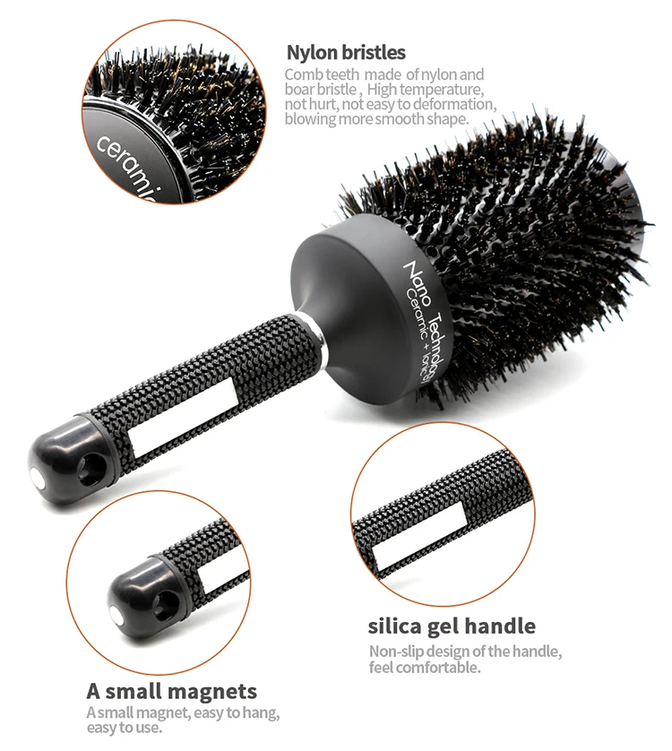 Plancha para el pelo Redondo, 2 en 1 Plancha de pelo y Negro, con  temperatura regulable