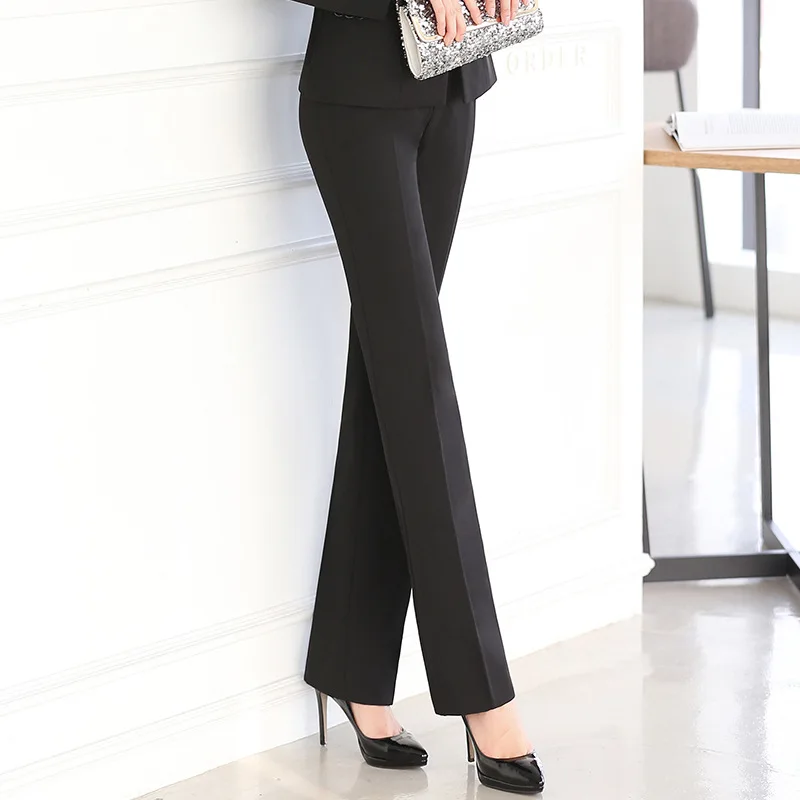 Women Capri Elegant Trousers Black  Black Formal Pants Women Work - Office  Ladies - Aliexpress