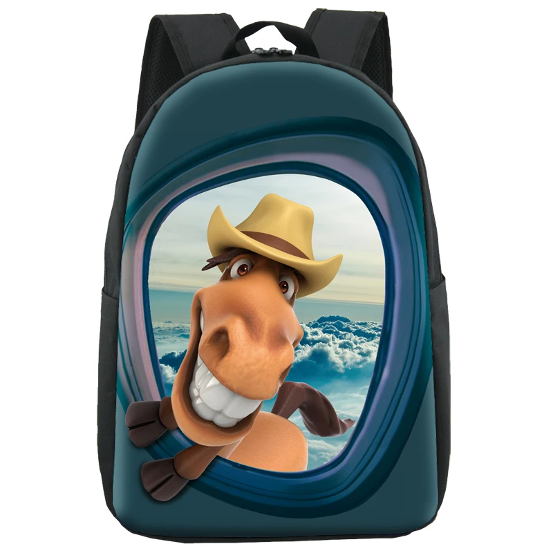 Giraffe Design Printing Custom Back Pack School Bags Children Kids