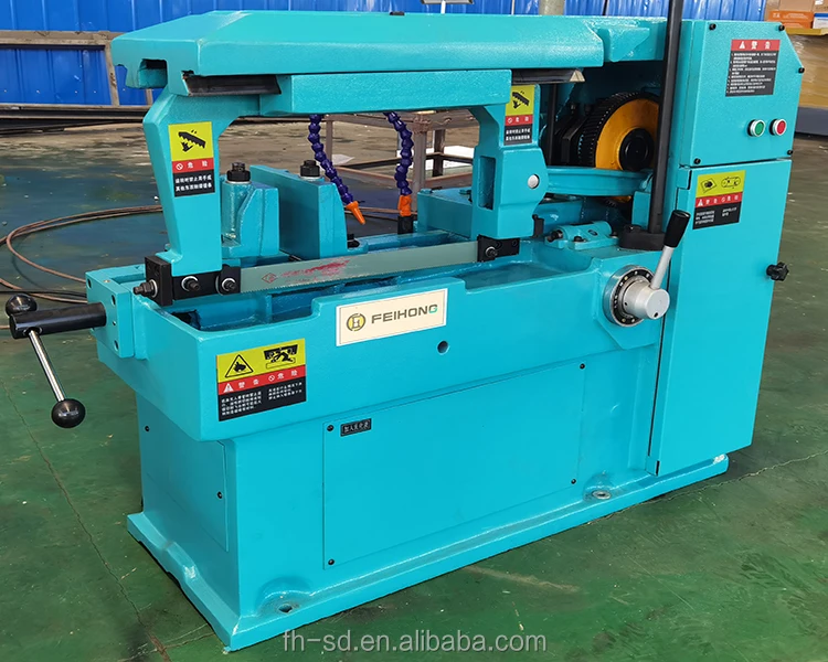 Hacksawing Feihong G7025 Horizontal Hacksaw Machine - Precision Cutting