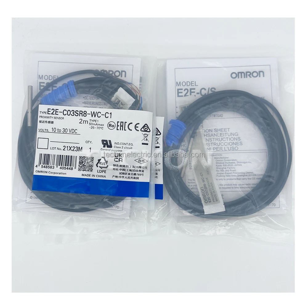 3 dia Tsülintersensor E2E C03SR8 Väikese läbimõõduga lähedustsensor E2E-C03SR8-WC-C1