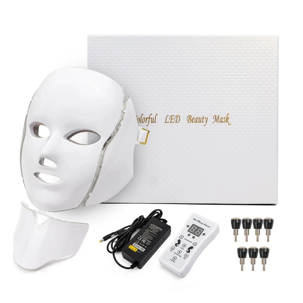 Sgrow Beauty Spa Treatment 7 Colors Mask Led Red Light Therapy Face ...