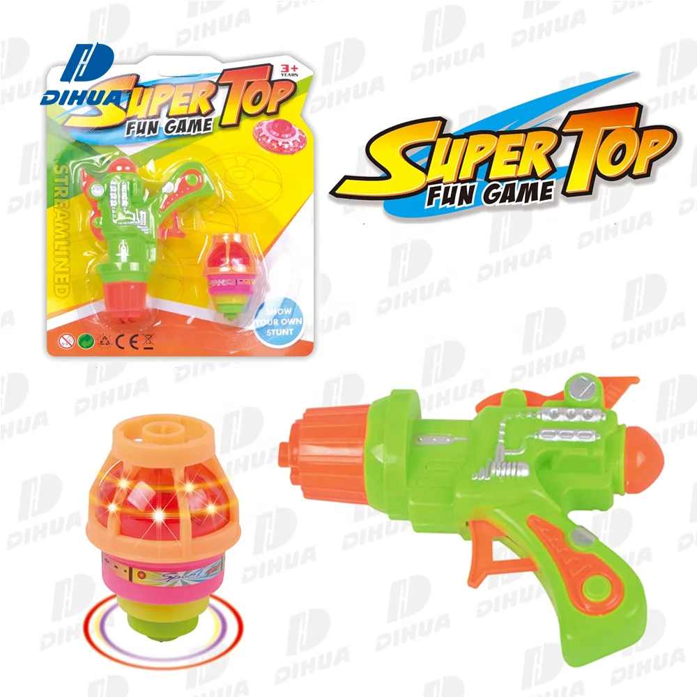 Пластиковый светящийся Спиннинг-топ для детей мигающие спиннинговые игрушки спиннинг-топ пистолет Запуск супер-лучшей забавной