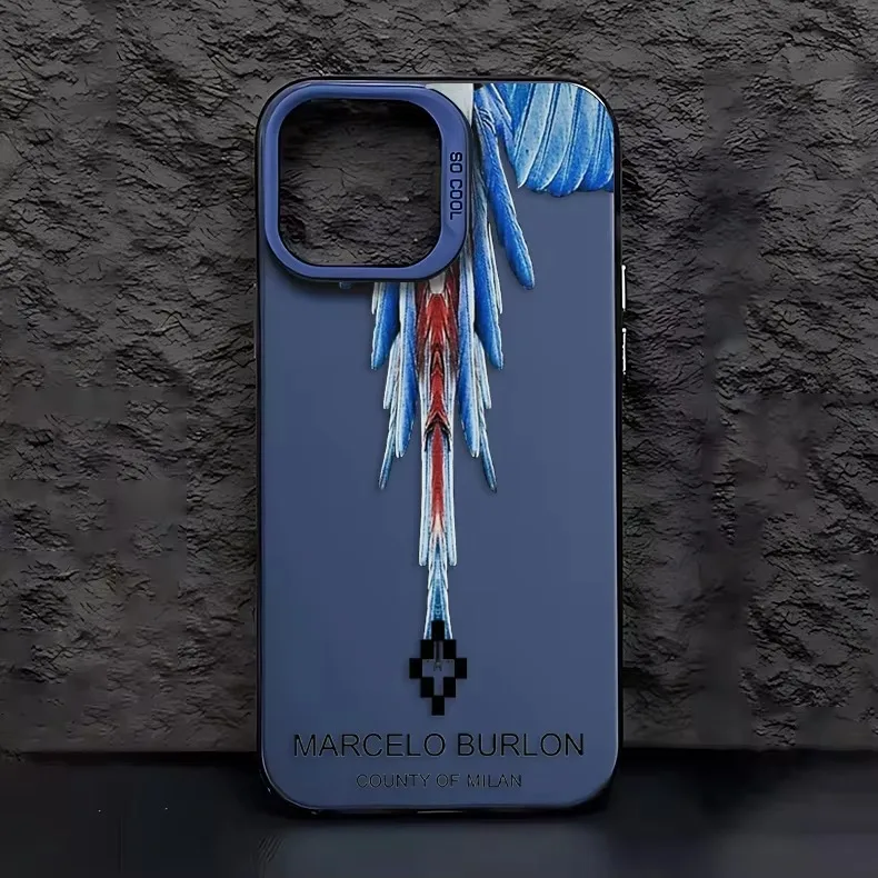 MARCERO BURLON マルセロバーロン iPhone7ケース Stylish Marcelo Burlon Designer Hard PC Coque for iPhone 7 8 Plus