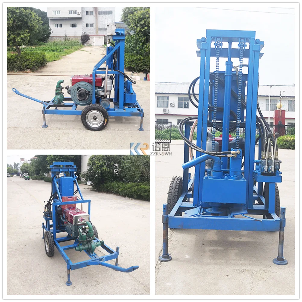 Portable Borehole Drilling Rigs Water Drilling Rig Machine Price 100m
