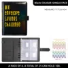 A5 coloré avec personnages sur couverture-25 sérigraphie or noir