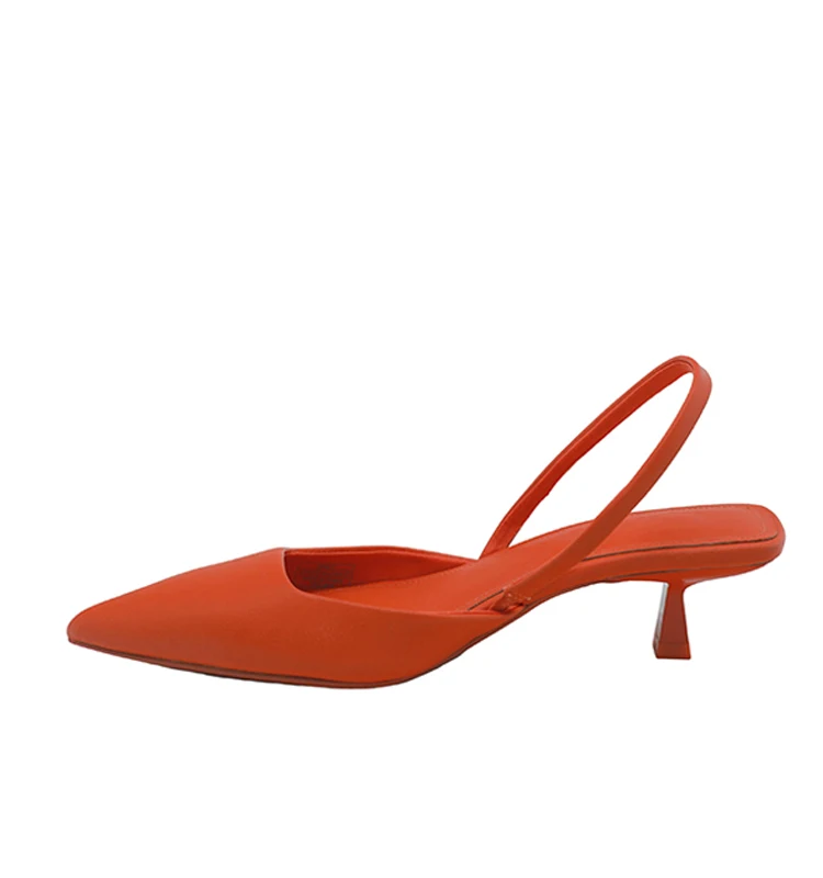 Hot Sales Spring Summer Pointed Toe Women Sandals Heel Pump Kitten Heel ...
