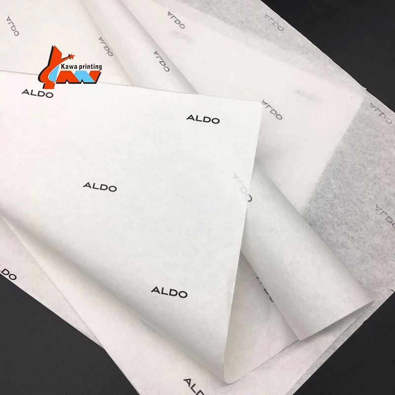 28gsm Custom Coloured Branded Names logo Tissue Paper Printed Wrapping Paper for Shoe Clothes