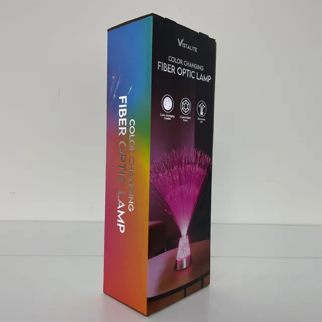 Wholesale Anti-Scratch Anti-Sign Anti-Pressure Optical Fiber Lamp Packaging Box Transparent Color LED Lamp Box Paper Boxes