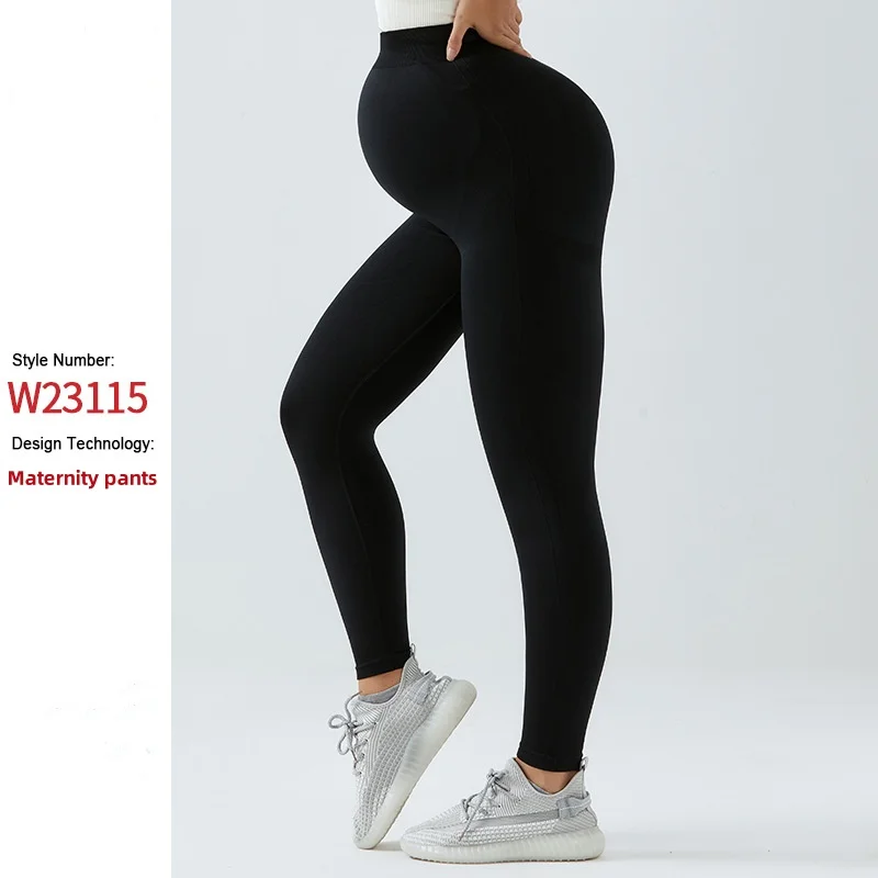 2024 Training Pregnant Yoga Wear fitness yoga pants Seamless High Waist Women Scrunch Workout Maternity Seamless Yoga Leggings