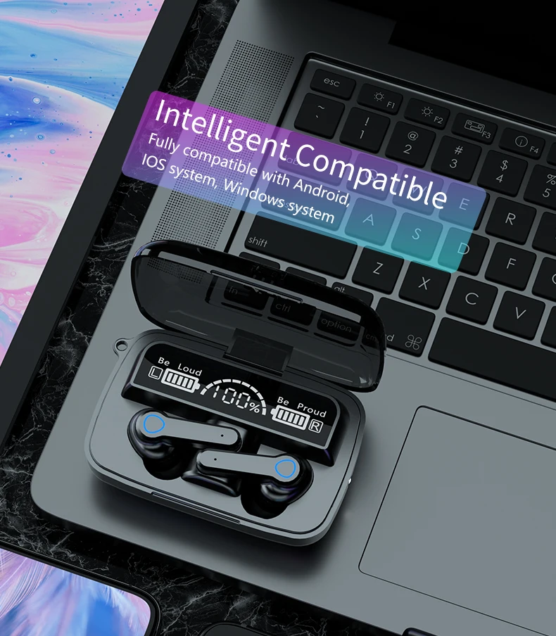 M19 tws bluetooth 5.0ワイヤレスイヤホンタッチ防水ミニ