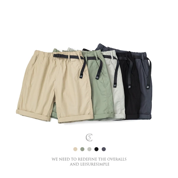 Simwood 2022 Summer New Belted Shorts 