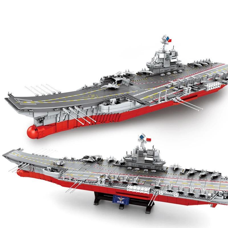 SEMBO 3010pcs Shandong Aircraft Carrier Military Building Blocks Toys for kids 