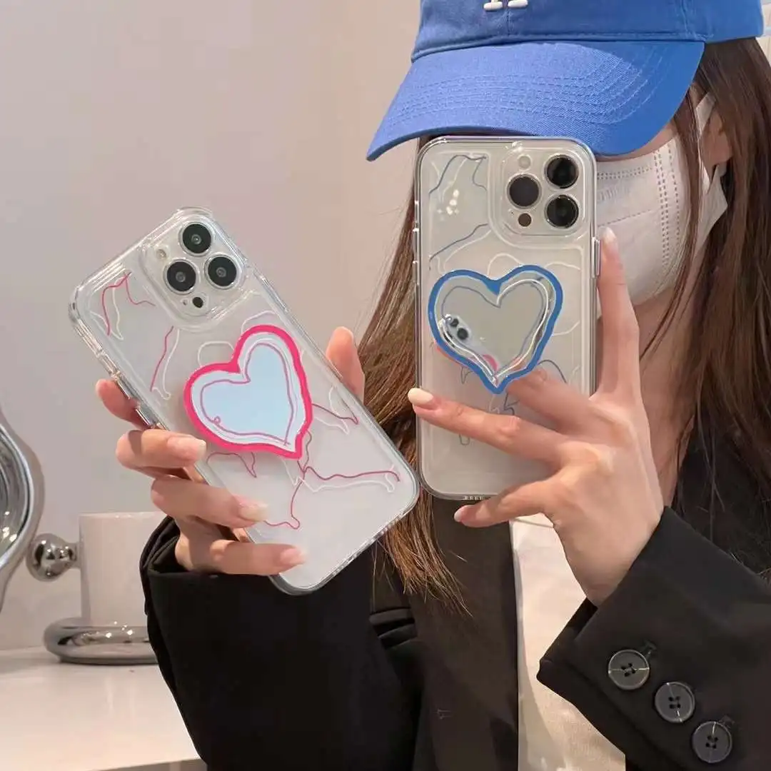 Holographic Heart Phone Case - Gurl Cases