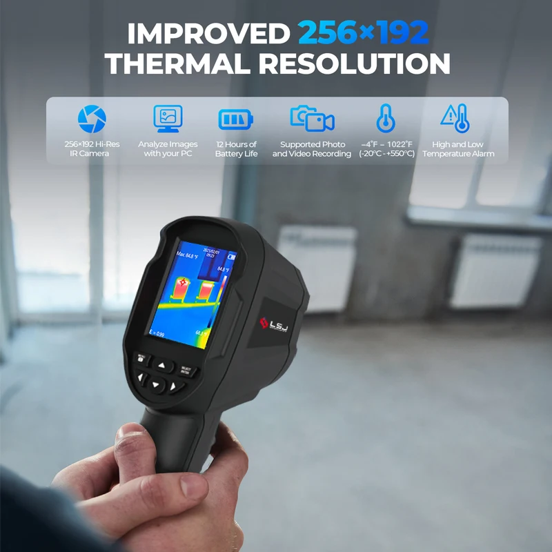 High Resolution Thermal Scanner 256x192 FOV 56x42