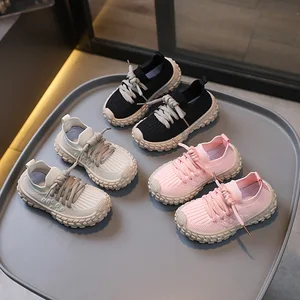 Customized Logo Sport Kids Sneakers Running Fabric Casual Shoes Breathable Children's Fashion Shoes Footwear