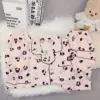 Set 3 pezzi in cotone nuvola con stampa leopardata e motivo gatto
