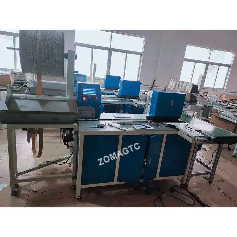 High-Speed Double Loop Notebook Wire Making Machine Spiral Spring Two Ring Wire Closing Book Binding Electricity Powered